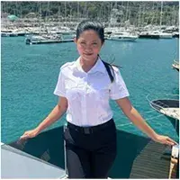 98 Ferretti Italy charter stewardess 2