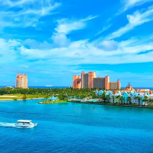 Bahamas Yacht Rental and Charter, View of Nassau Hotel